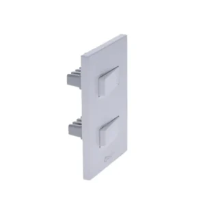 Interruptor doble conmutable Astral blanco