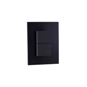 Interruptor doble conmutable Nova negro mate
