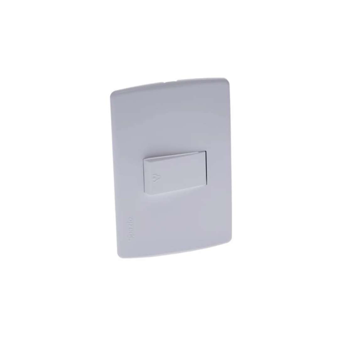 Spazio Pulsador timbre sencillo blanco 10A/127V